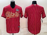 Men's Kansas City Chiefs Blank Red With Super Bowl LVII Patch Cool Base Stitched Baseball Jersey,baseball caps,new era cap wholesale,wholesale hats